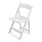 Atlas Commercial Products TitanPRO White Resin Folding Chair with Slatted Seat RFCSL6WH - alternate 1